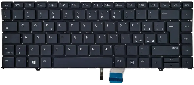 Tastiera Italiana per HP EltieBook 1050 G1 (4QY37EA) - Retroilluminata