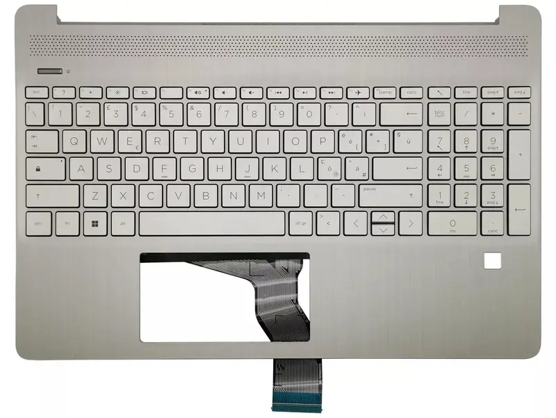 Tastiera Italiana Top Cover Originale HP 15s-eq2008nl (40M51EA) - con foro fingerprint
