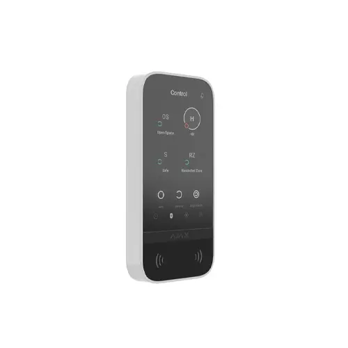Tastiera wireless con touch screen con lettore di TAG/card e Bluetooth Bianca Ajax 58455.148.WH1