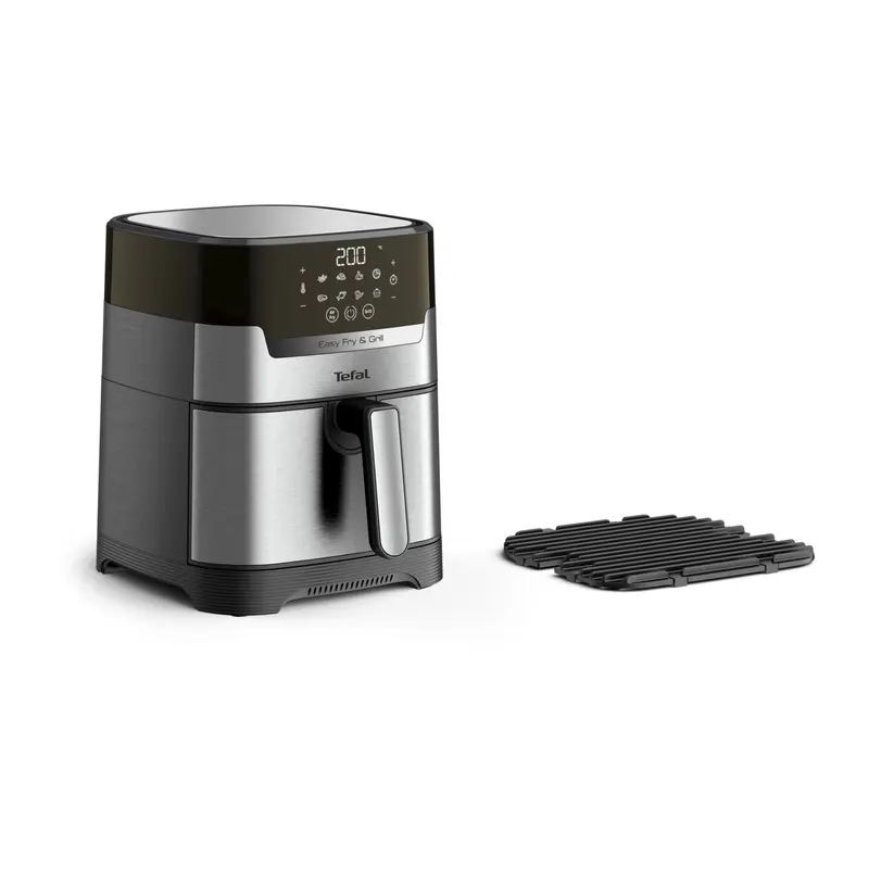 Tefal Easy Fry & Grill EY505D Singolo 4,2 L Indipendente 1550 W Friggitrice ad aria calda Acciaio inox