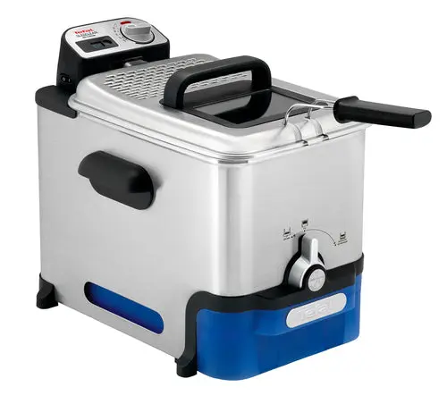 Tefal Oleoclean Pro Inox & Design FR8040 Singolo 3,5 L 2300 W Nero, Acciaio inox