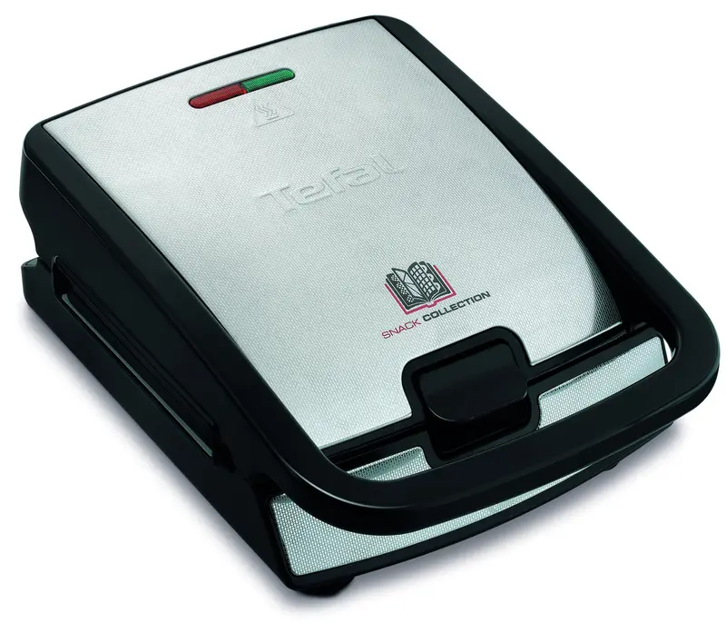 Tefal Snack Collection SW852D tostiera 700 W Nero, Acciaio inox
