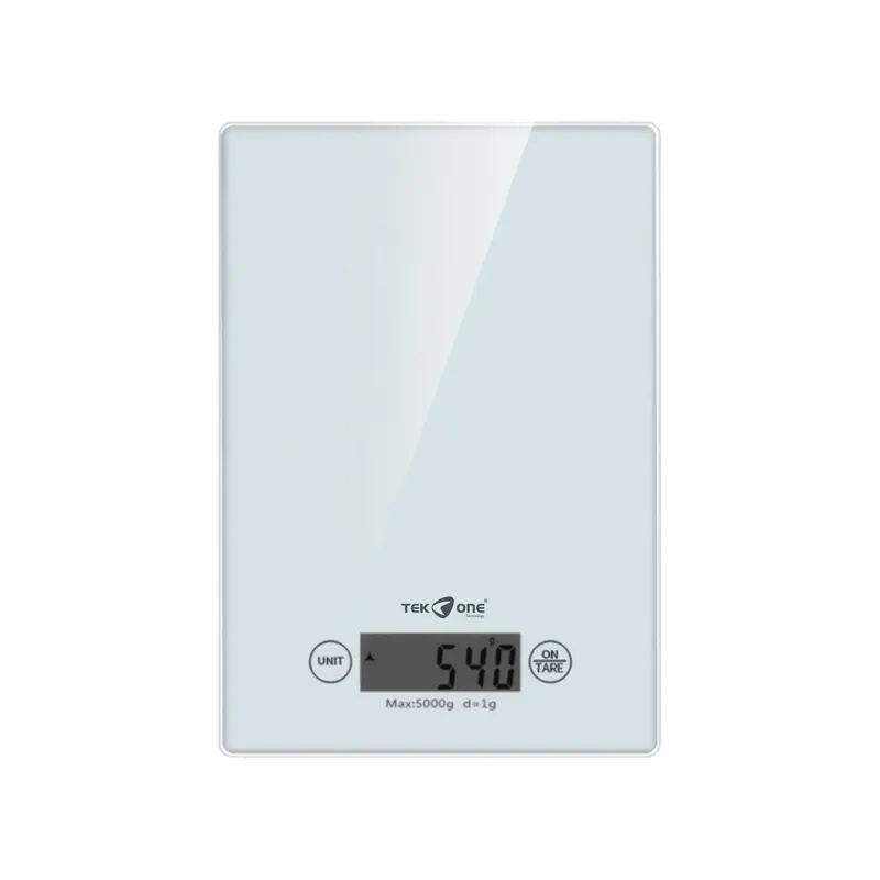 TekOne Bilancia da cucina digitale da 1g a 5kg bianco
