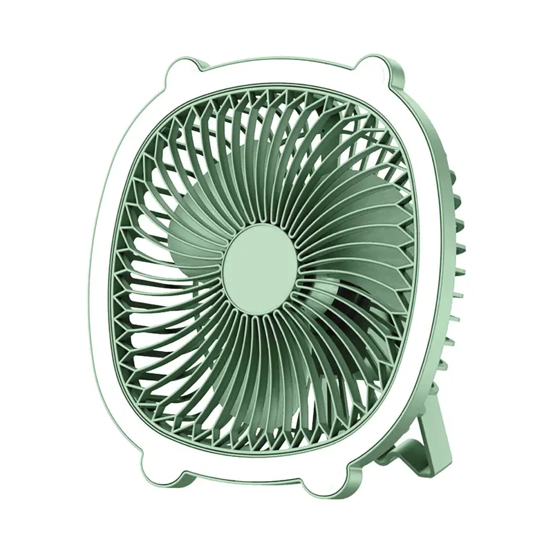 TekOne Mini Ventilatore USB 5W Appendibile con 3 Velocità – Batteria 800mAh, Silenzioso e Compatto