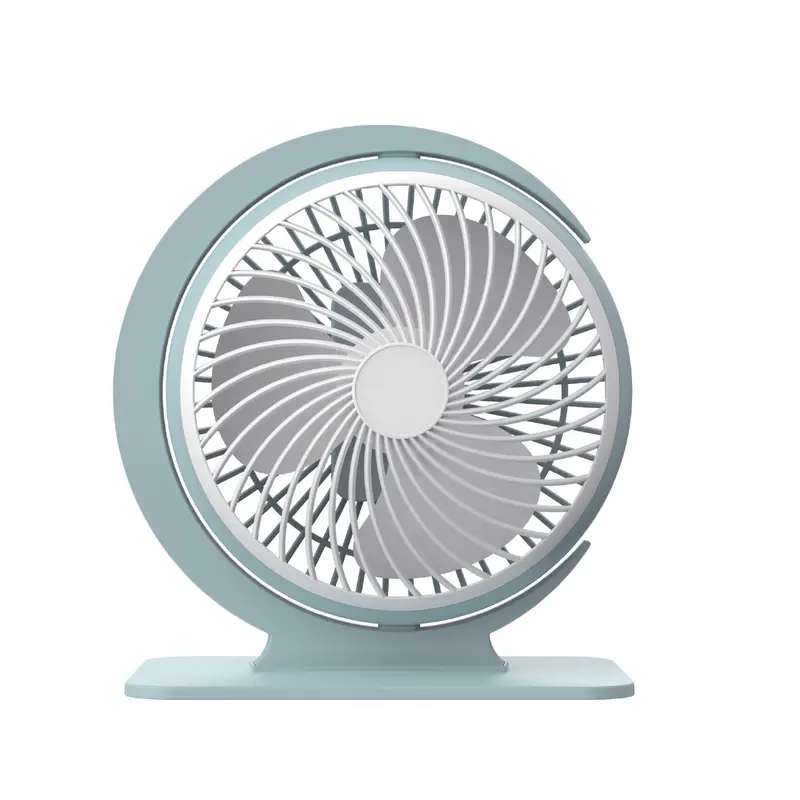 TekOne Mini Ventilatore USB 5W Silenzioso con 3 Velocità, Batteria 800mAh – Design Moderno e Potente