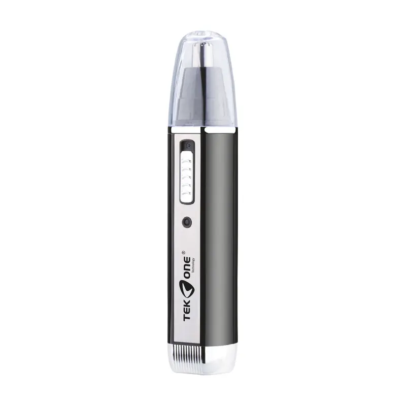 TekOne Rifinitore 3 in 1 per Barba, Naso e Orecchie - Lame in Acciaio e Batteria Ricaricabile