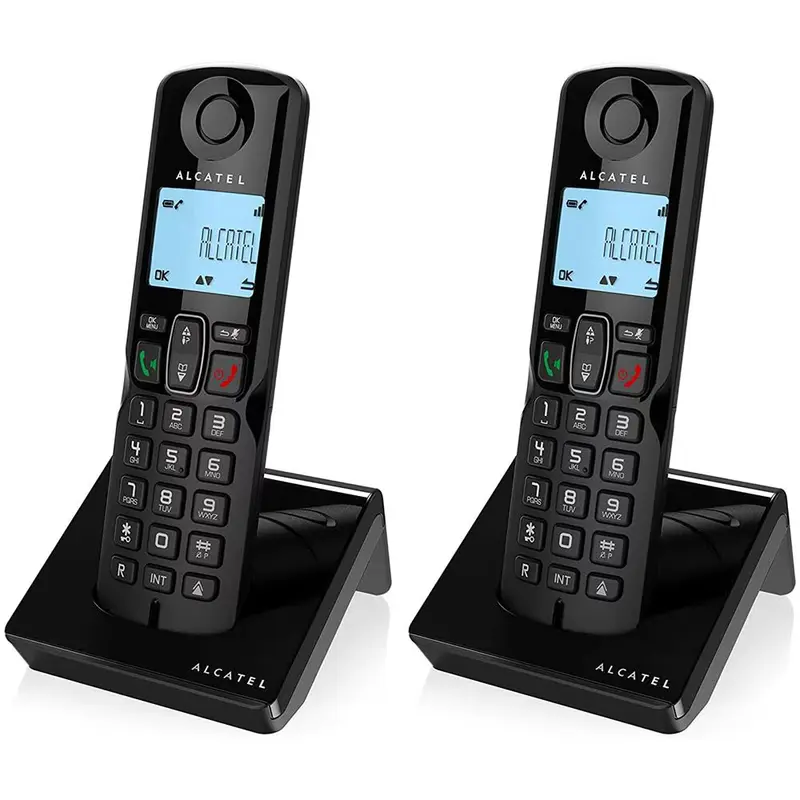 TEL.CORDLESS S250 DUO CON VIVAVOCE BLACK ALCATEL