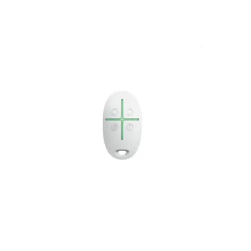 Telecomando intelligente per sistemi di sicurezza, 4 tasti con pulsante di allarme bianco  Ajax 38166.04.WH1