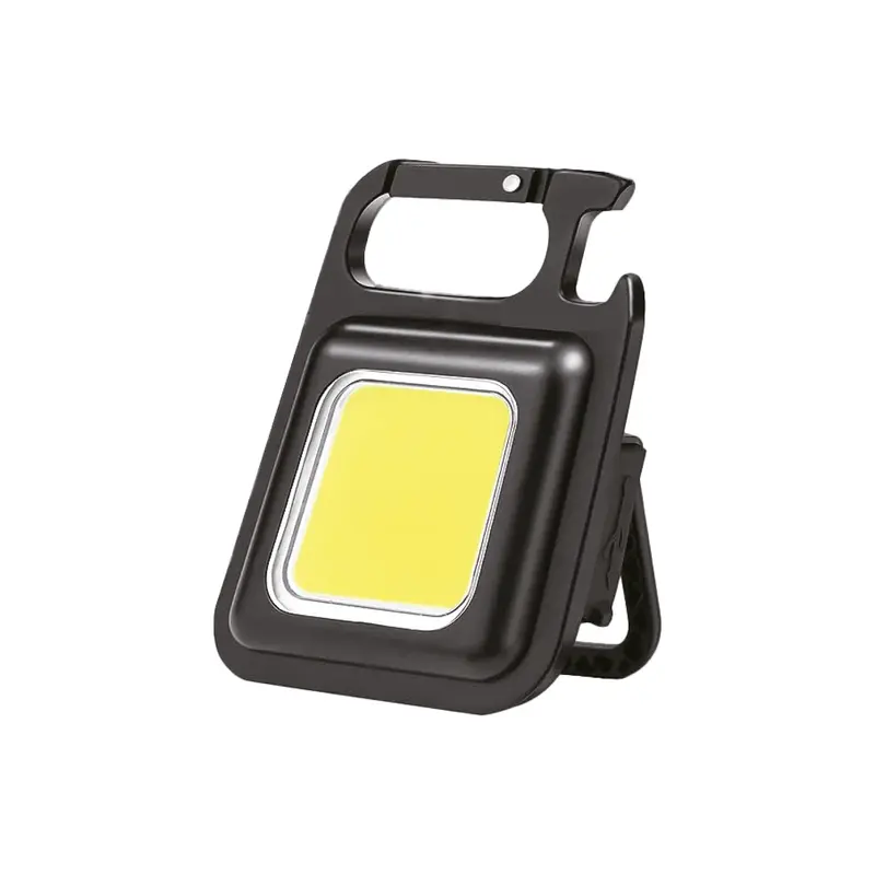 Torcia Portatile TekOne con Moschettone e LED COB – Ricaricabile USB