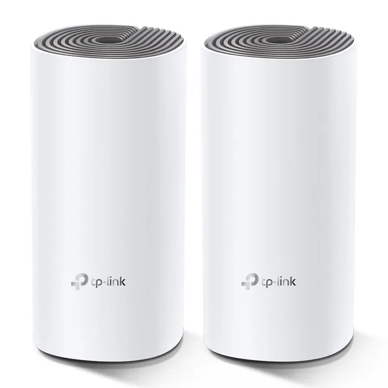 TP-Link Deco E4 (2-pack) Dual-band (2.4 GHz/5 GHz) Wi-Fi 5 (802.11ac) Bianco, Grigio Interno
