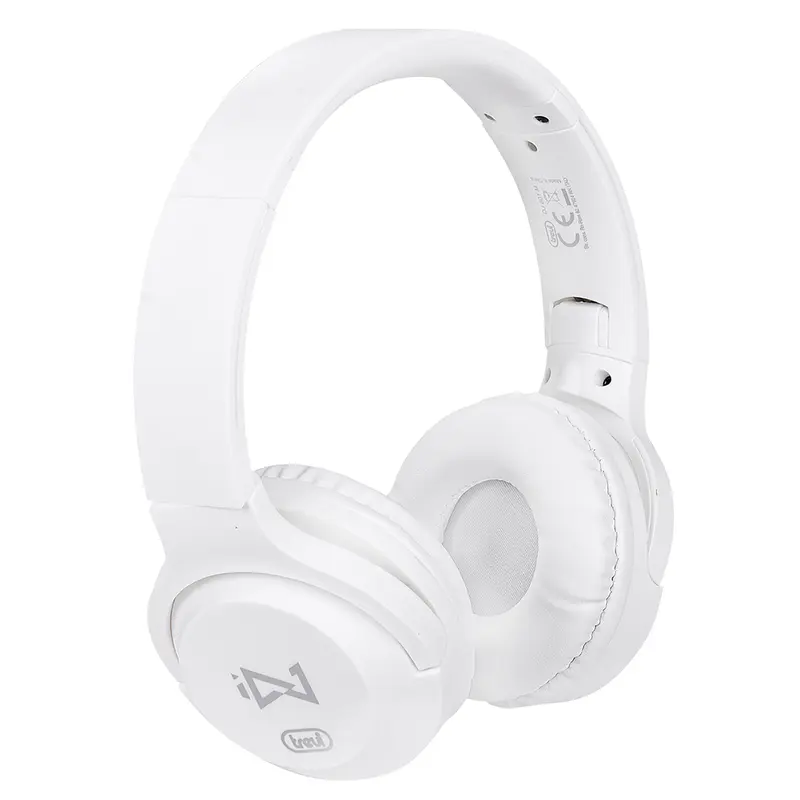 Trevi DJ 601 M Cuffie ad archetto pieghevoli digital stereo con cavo 1,2m jack 3,5 mm, microfono integrato, tasto di risposta, imbottitura soffice