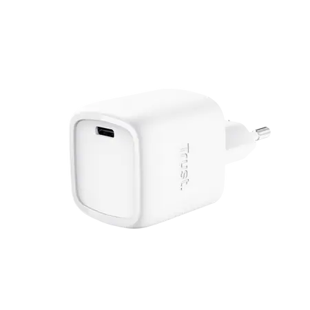 TRUST ALIMENTATORE/CARICABATTERIA 30W USB-C GAN - PLASTICA RICICLATA 50 - MAXO - BIANCO