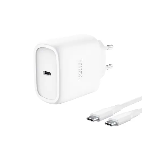TRUST ALIMENTATORE/CARICABATTERIA 45W USB-C PER APPLE - CAVO RICARICA INCLUSO - PLASTICA RICICLATA 5