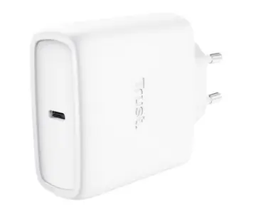 TRUST ALIMENTATORE/CARICABATTERIA 65W USB-C GAN - CAVO RICARICA INCLUSO - PLASTICA RICICLATA 50 - M