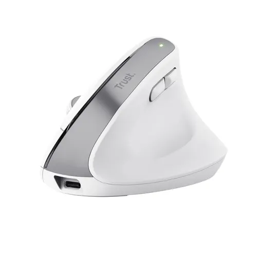 TRUST MOUSE BAYO ERGONOMICO WIRELESS, BIANCO