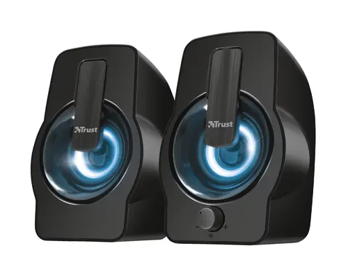 TRUST SET ALTOPARLANTI SPEAKERS 2.0 12W PICCO (6W RMS) ILLUMINATI LED RGB - GEMI - NERO