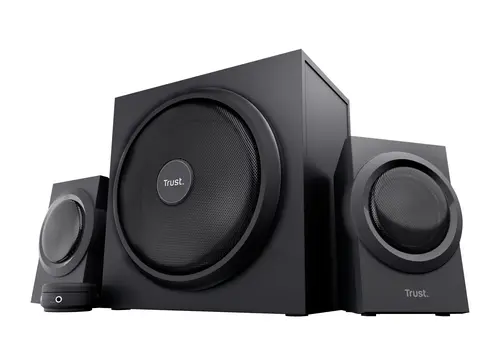 TRUST SET ALTOPARLANTI SPEAKERS 2.1 120W PICCO (60W RMS) - CON TELECOMANDO CON INGRESSO AUX + PRESA
