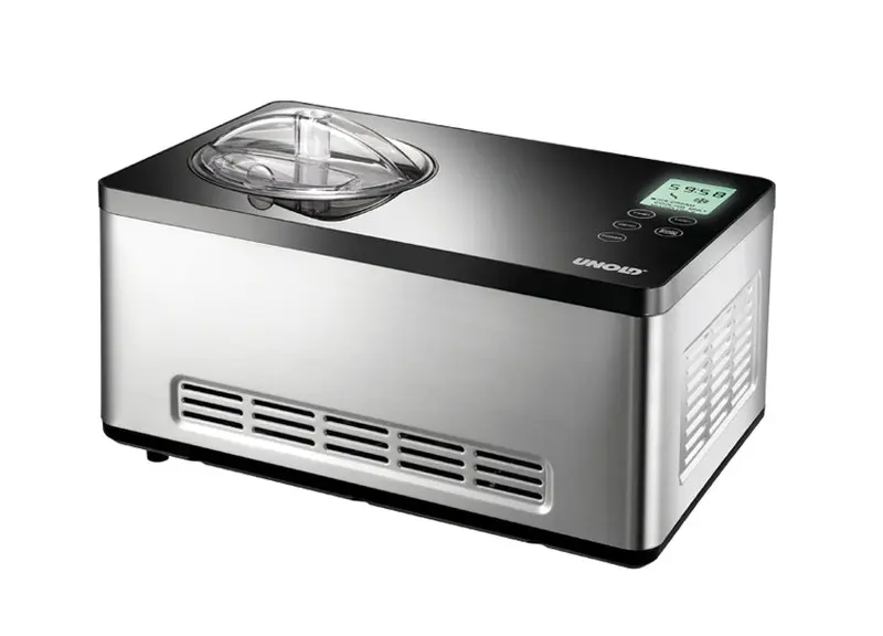 Unold 48845 macchina per gelato Gelatiera compressore 2 L 180 W Nero, Acciaio inox
