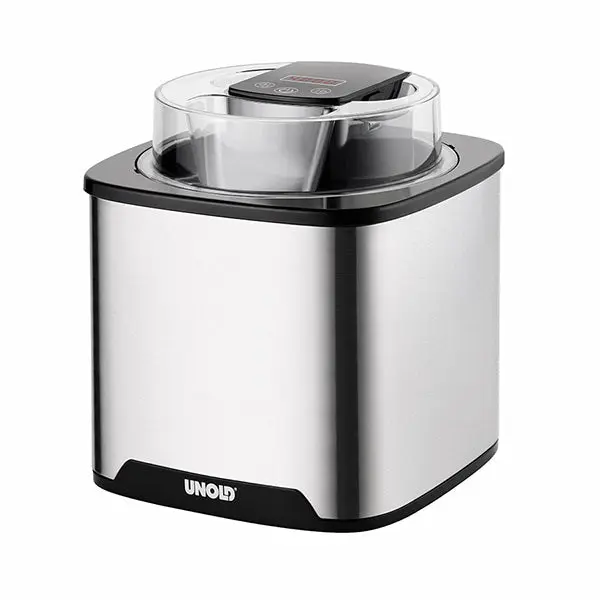Unold 48855 macchina per gelato Gelatiera tradizionale 1,5 L 12 W Nero, Acciaio inox