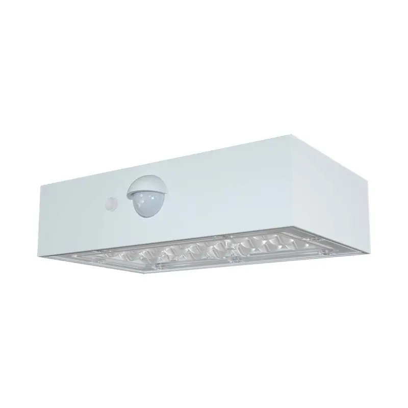 V-TAC Lampada LED da Muro 3W 350lm Con Pannello Solare e Sensore PIR Bianco 3000+4000K IP65 10306