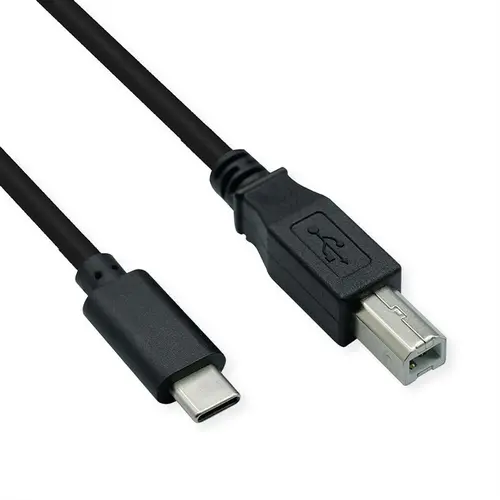 VALUE CAVO PER STAMPANTE USB2.0 CABLE TYPE Type C, C - B, M/M, NERO, 3M