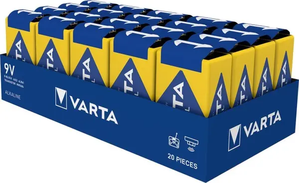 VARTA 9 V longlife confez. 20 pz. industrial