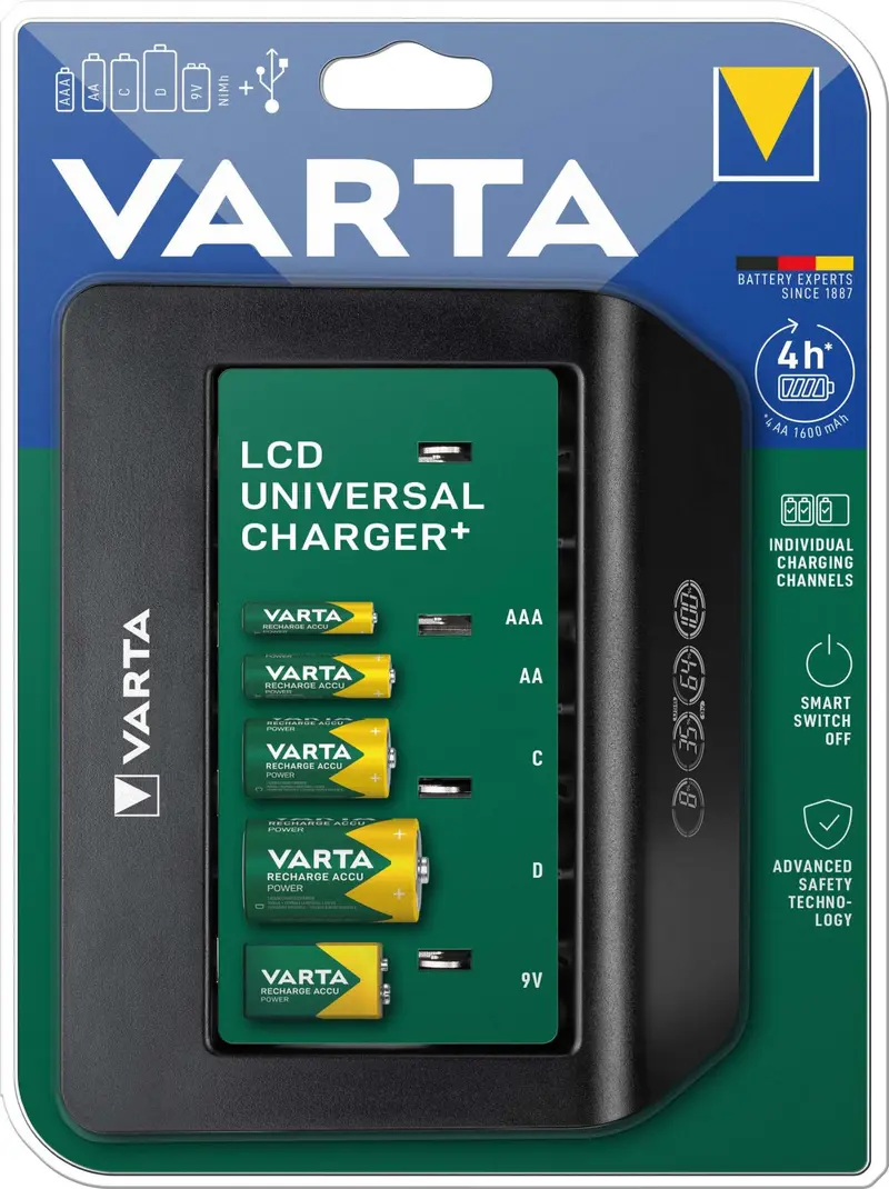 VARTA caricabt universale LCD