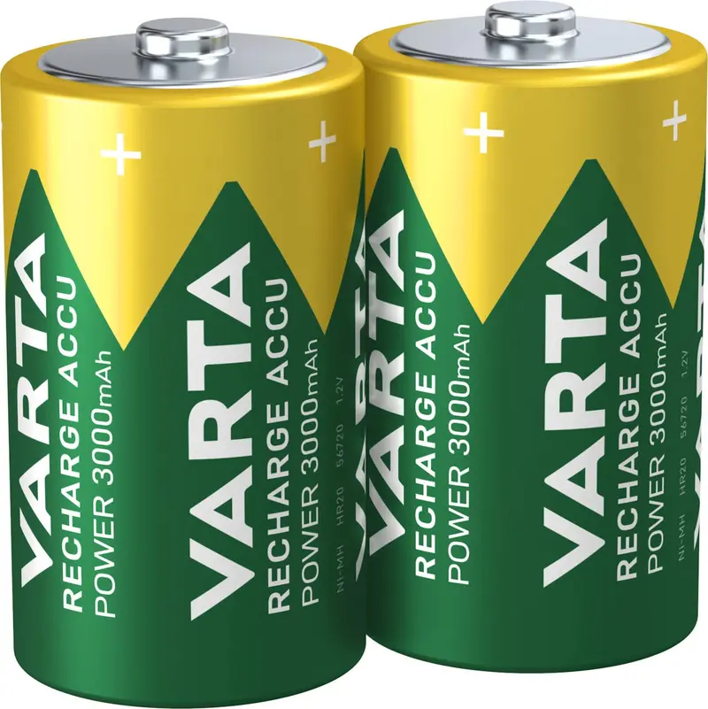 VARTA d 3000 mAh ricaricabile blister 2 pz.