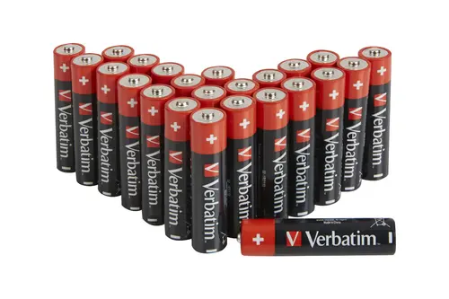 VERBATIM ALKALINE BATTERY AA 24-PACK (BOX)