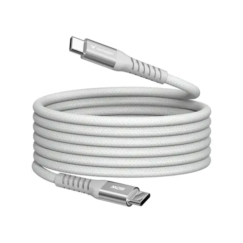 VERBATIM CAVO MAGNETICO SYNC CHARGE USB-C TO USB-C 60W MAGNETIC 120 CM GRIGIO