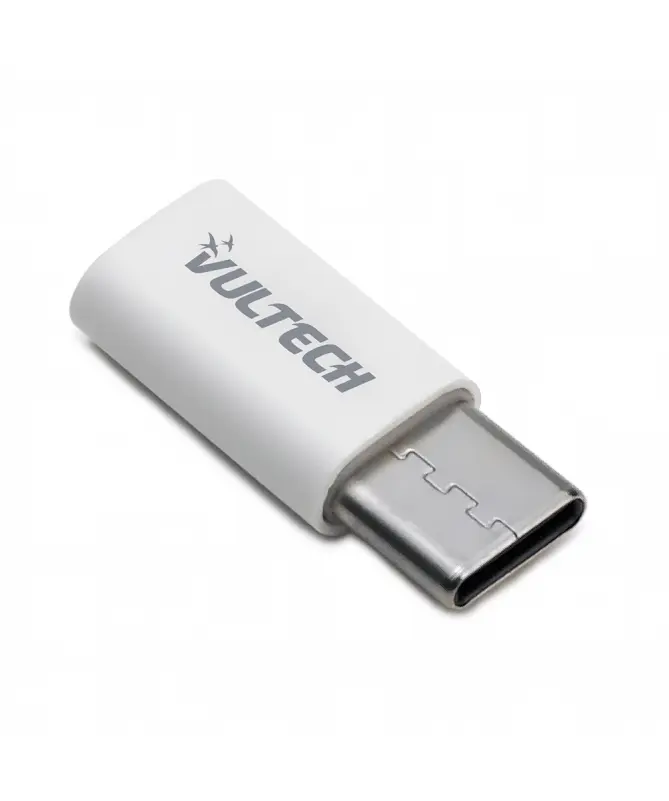 VULTECH ADATTATORE MICRO USB 2.0 TO TYPE C-PLASTICA-BIANCO