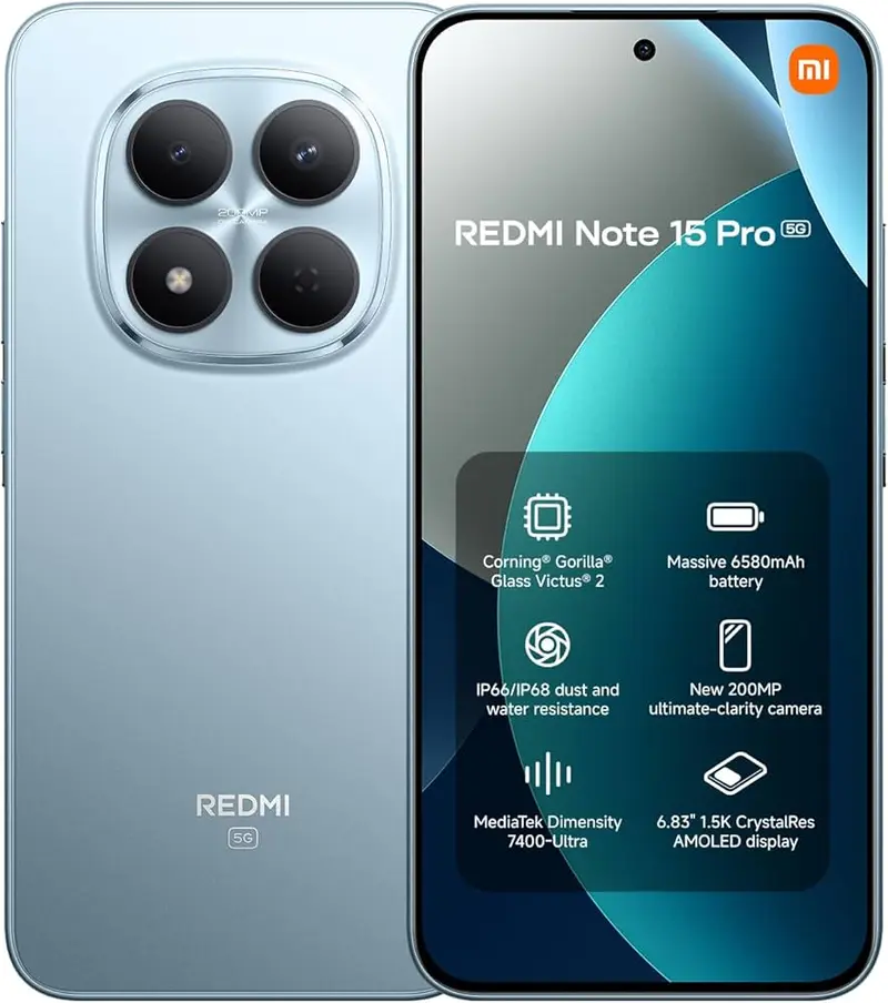 Xiaomi Redmi Note 15 Pro 8/256GB 5G blu 200MP 6500mAh