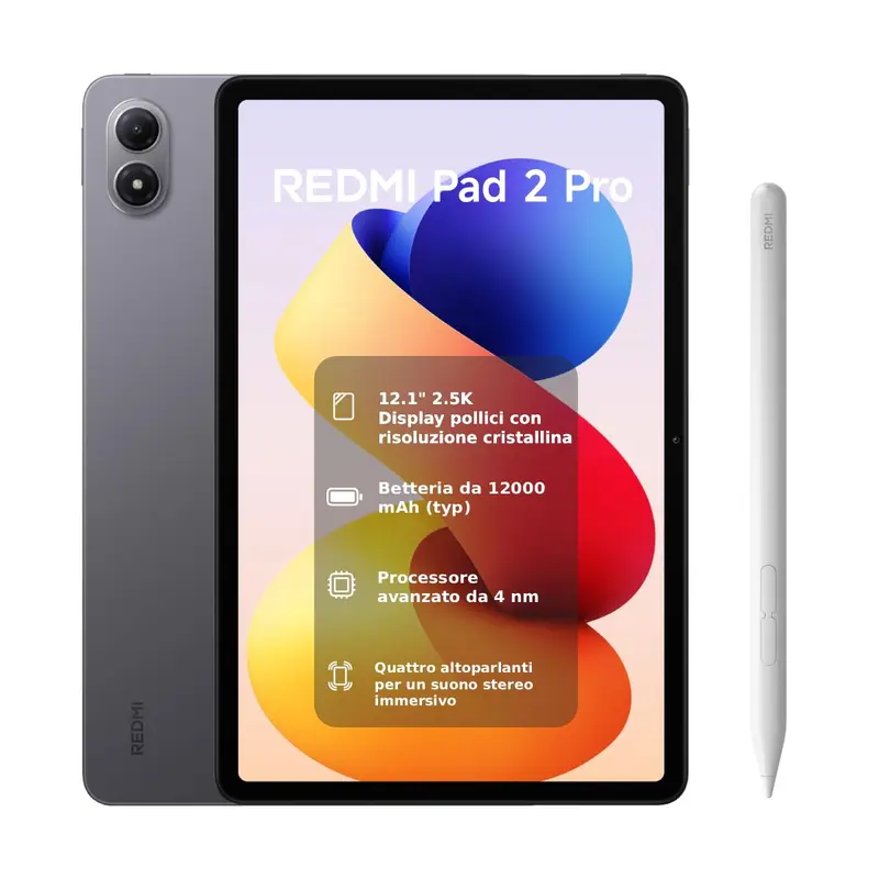 Xiaomi Redmi Pad 2 Pro 6/128GB WiFi 12.1" Graphite Gray | 144Hz 2.5K