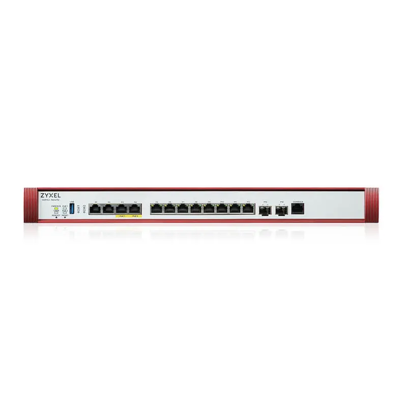 ZYXEL FIREWALL CONS. 1000 UTENTI, BANDA FINO A 15GB, 2P10GPOE+2P2,5GB+8PGB+2PSFP+, LAN/WAN, RACK