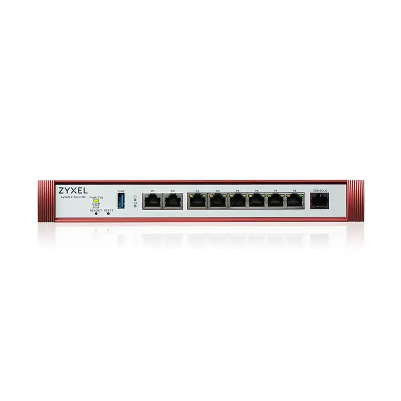 ZYXEL FIREWALL CONS. 50 UTENTI, BANDA FINO A 5GB, 1P2,5GBPOE+1P2,5GB+6PGB LAN/WAN, DESKTOP/RACK