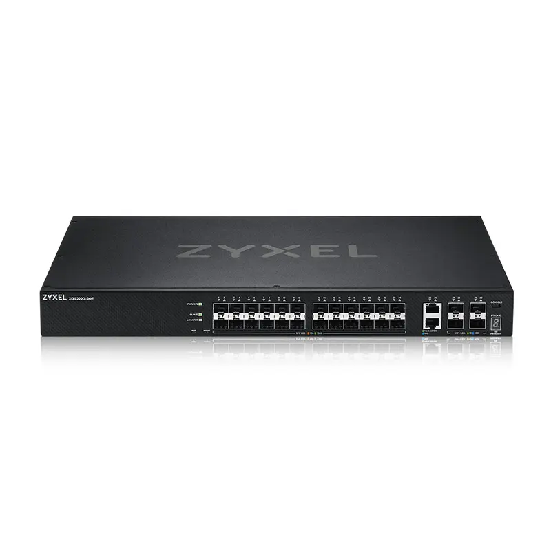 ZYXEL SWITCH MANAGED LAYER 3 LITE, 24X SFP GB, 2X 10G, 4 SFP+, RACK, NFLEX